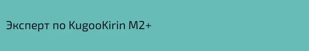 Эксперт по KugooKirin M2+